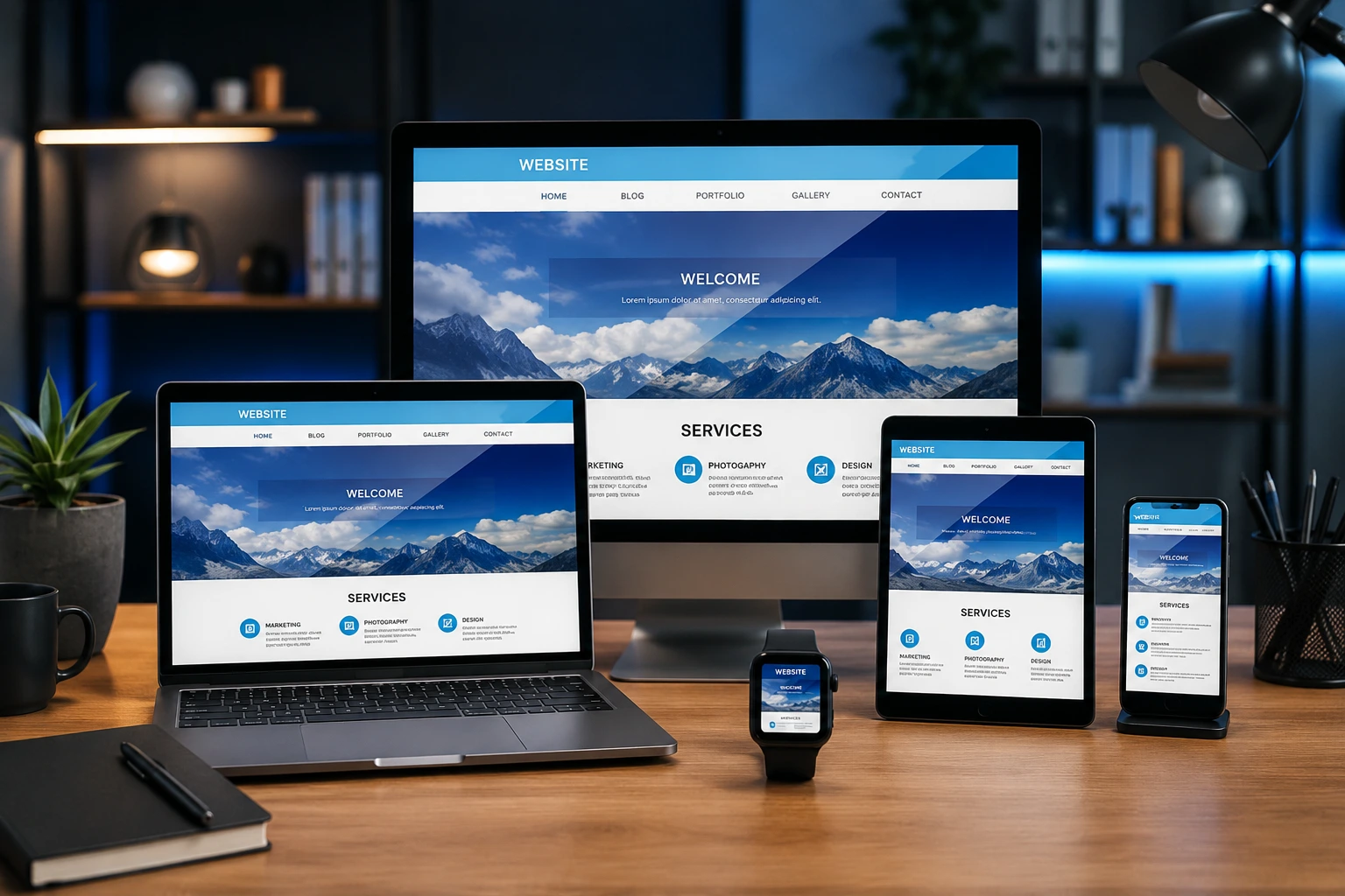 Website and Mobile Mockup